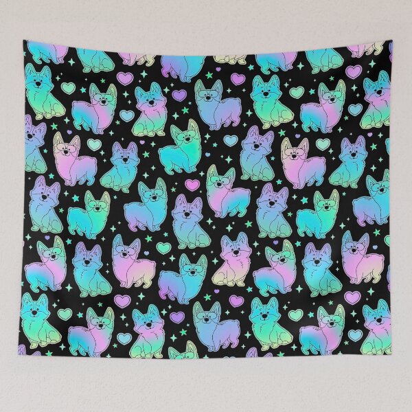 Item preview, Corgi Dog Pattern, Corgi Dog Seamless Pattern, Corgi Dog designed and sold by graphic-genie.