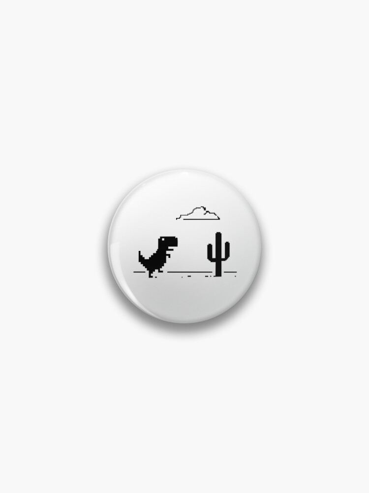 Chrome Dino – Offline T-Rex - Chrome Dinosaur - Pin