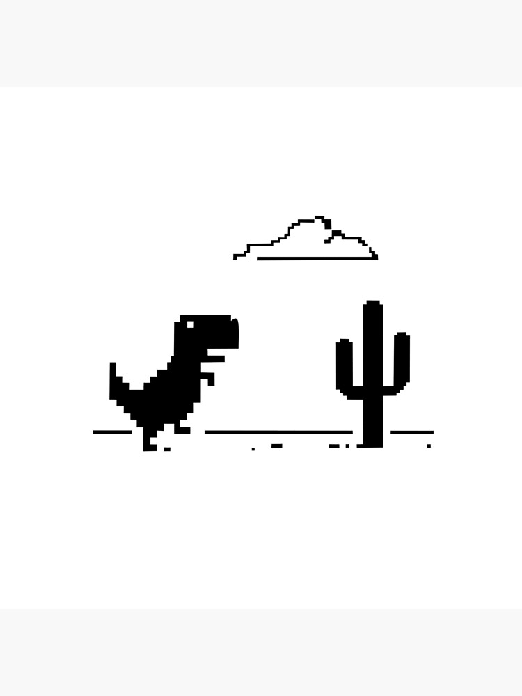 Offline T-Rex Game - Google Dino Run | Art Board Print