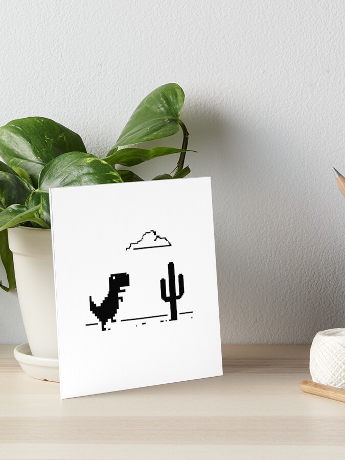 Offline T-Rex Game - Google Dino Run | Art Board Print