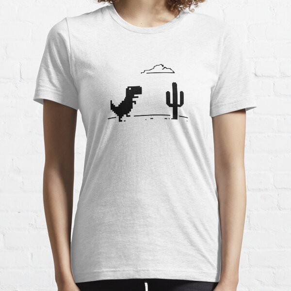 Google Offline Dinosaur Game Essential T-Shirt for Sale by DannyAndCo