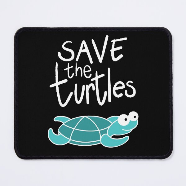 Item preview, Save the turtles white text designed and sold by Eenig.