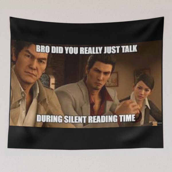 Item preview, Yakuza silent reading time designed and sold by shitpostanon.