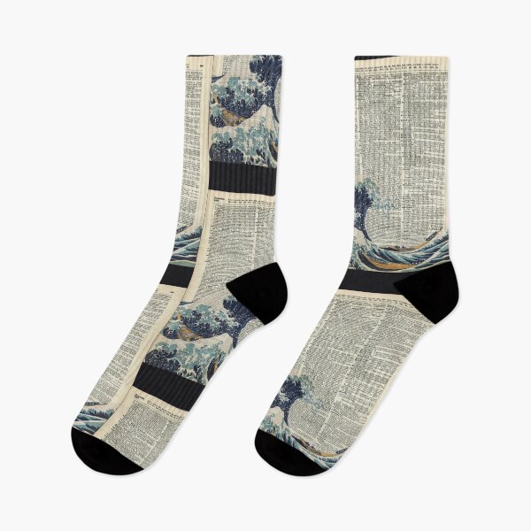 Item preview, Dictionary Art - The Great Wave off Kanagawa, Sea, designed and sold by RorykoSmith.
