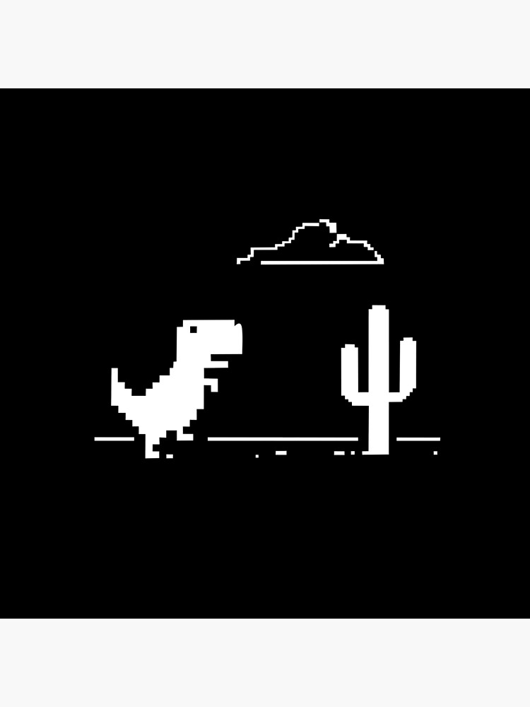 Dinosaur game offline | Art Board Print