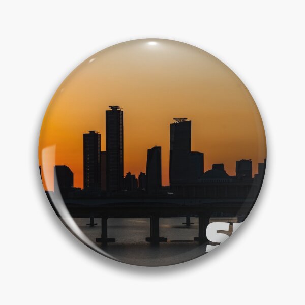Item preview, Seoul Han River Bridge and Yeouido Sunset designed and sold by yoomyngsang.