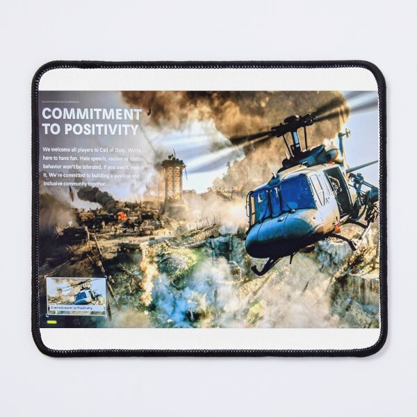 Item preview, CoD commitment to positivity designed and sold by shitpostanon.