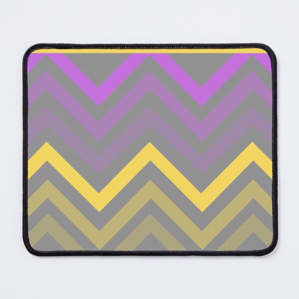 Item preview, Zigzags (Yellow and Purple on Grey) designed and sold by JazzPWall.