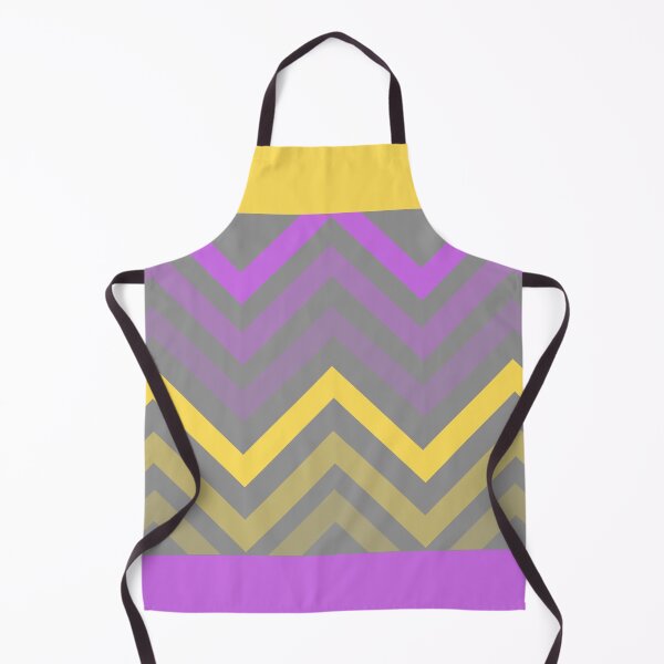 Item preview, Zigzags (Yellow and Purple on Grey) designed and sold by JazzPWall.