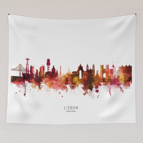 Item preview, Lisbon Portugal Skyline designed and sold by ArtPrints.