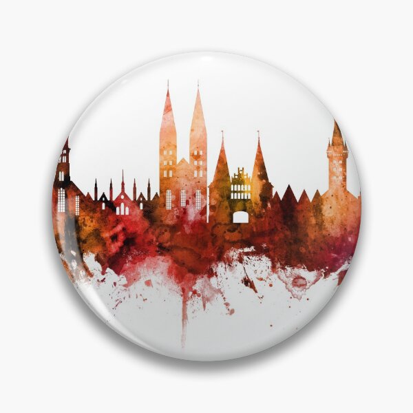Item preview, Lubeck Germany Skyline designed and sold by ArtPrints.