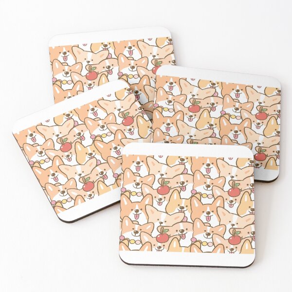 Item preview, Corgi Dog Pattern, Corgi Dog Seamless Pattern, Corgi Dog designed and sold by graphic-genie.