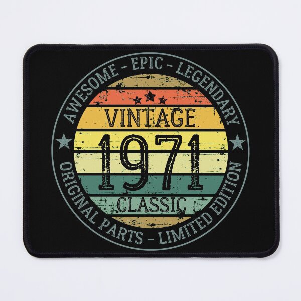 Item preview, born in 1971, Vintage 1971 Classic - Retro Sunset designed and sold by Rhu Creations.