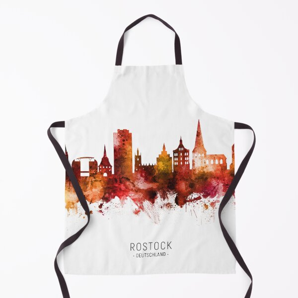 Item preview, Rostock Germany Skyline designed and sold by ArtPrints.
