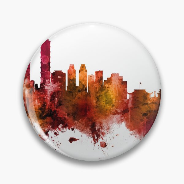 Item preview, Taipei Taiwan Skyline designed and sold by ArtPrints.