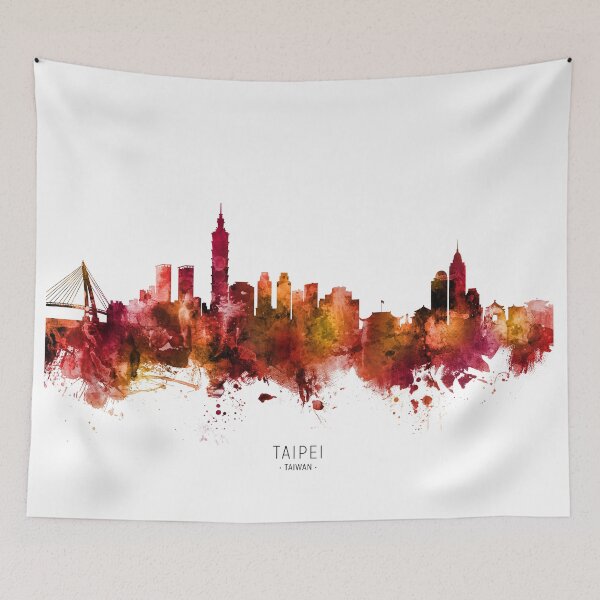 Item preview, Taipei Taiwan Skyline designed and sold by ArtPrints.