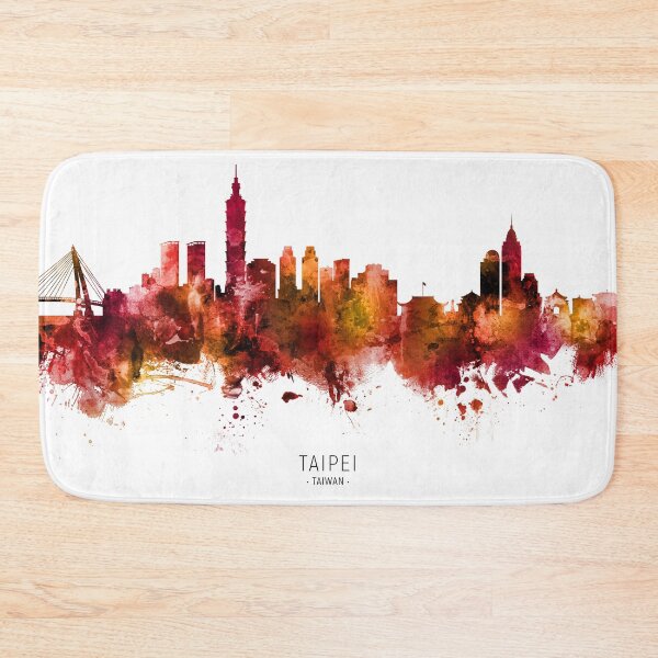 Item preview, Taipei Taiwan Skyline designed and sold by ArtPrints.