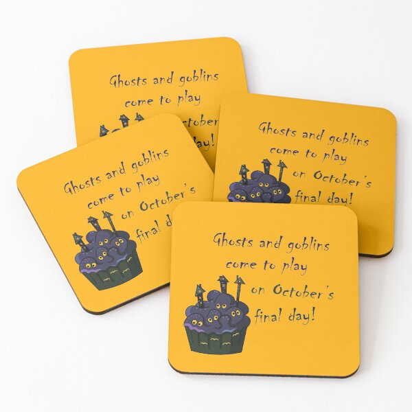 Item preview, Halloween Monster quote- Ghosts and Goblins designed and sold by EvaMelindy.