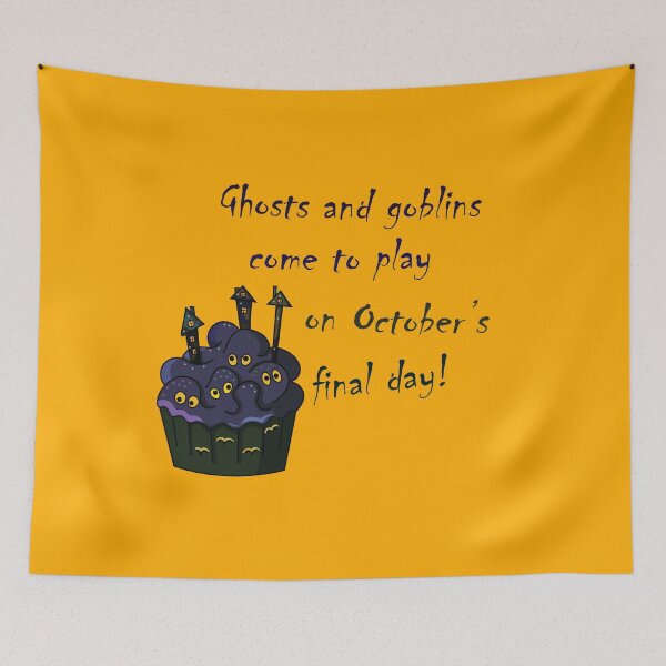 Item preview, Halloween Monster quote- Ghosts and Goblins designed and sold by EvaMelindy.