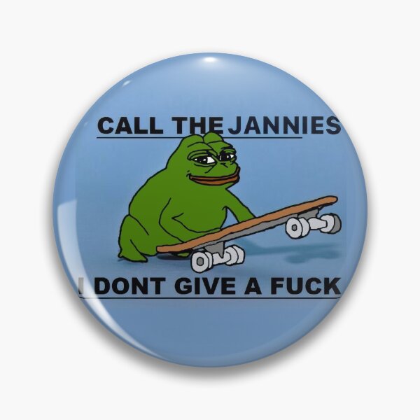 Item preview, Call the Jannies IDGAF designed and sold by shitpostanon.