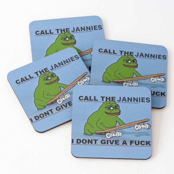 Item preview, Call the Jannies IDGAF designed and sold by shitpostanon.