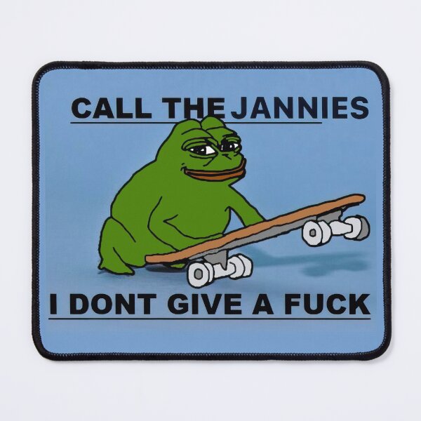 Item preview, Call the Jannies IDGAF designed and sold by shitpostanon.