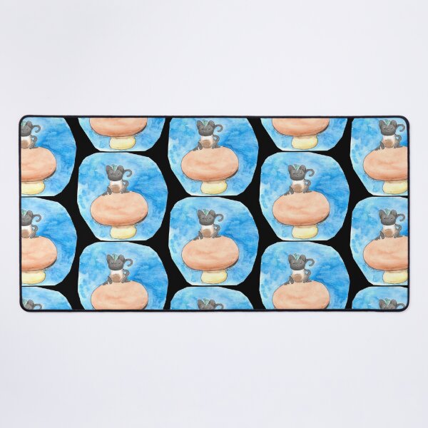 Item preview, Cat on mushroom designed and sold by Lilou-Yggdrasil.