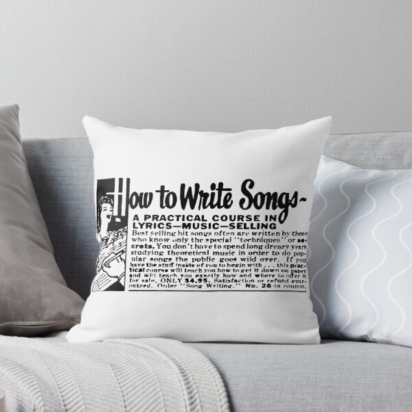 Item preview, HOW TO WRITE SONGS - ADVERT designed and sold by ThrowbackAds.