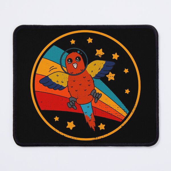 Item preview, Cute Vintage Scarlet Macaw Owner Retro Macaw In Space designed and sold by JokeGysen.