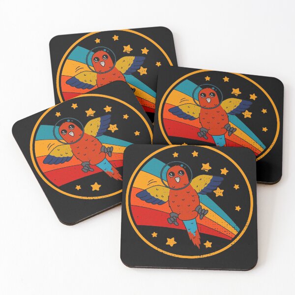 Item preview, Cute Vintage Scarlet Macaw Owner Retro Macaw In Space designed and sold by JokeGysen.