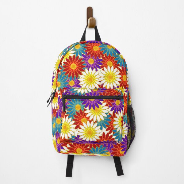 Item preview, Japanese Pattern WAGARA of Kiku - Colorful Japanese Chrysanthemum Design designed and sold by monodesigns.
