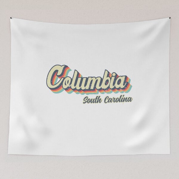 Item preview, Columbia city South Carolina Retro Vintage 70s rainbow designed and sold by Teelogic.