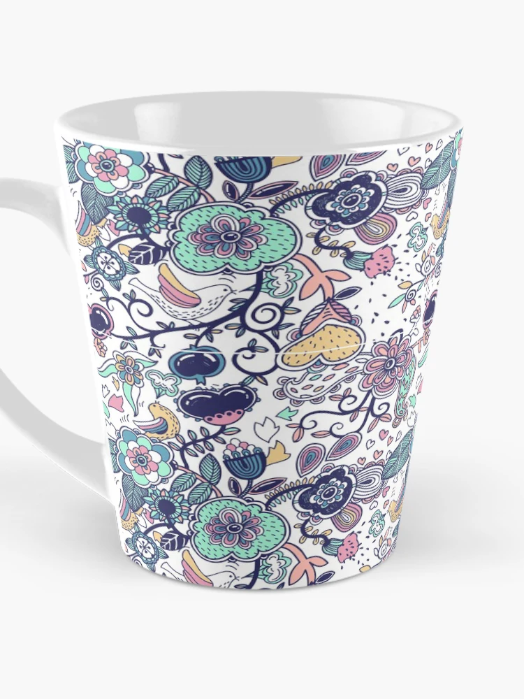 Thumbnail 3 of 4, Coffee Mug, Flowery Pattern Design designed and sold by Youpattern.
