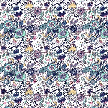 Artwork thumbnail, Flowery Pattern Design by Youpattern