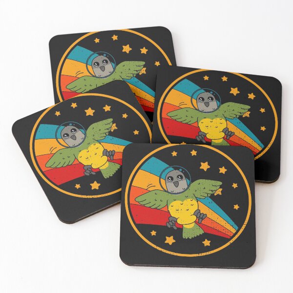 Item preview, Cute Vintage Senegal Parrot Owner Retro Parrot In Space designed and sold by JokeGysen.