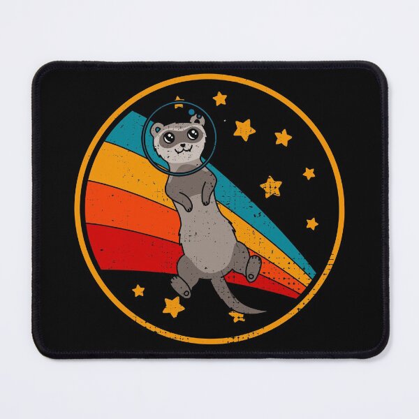 Item preview, Cute Vintage Siamese Ferret Owner Retro Ferret In Space designed and sold by JokeGysen.