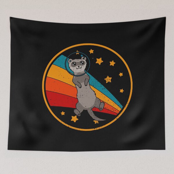 Item preview, Cute Vintage Siamese Ferret Owner Retro Ferret In Space designed and sold by JokeGysen.