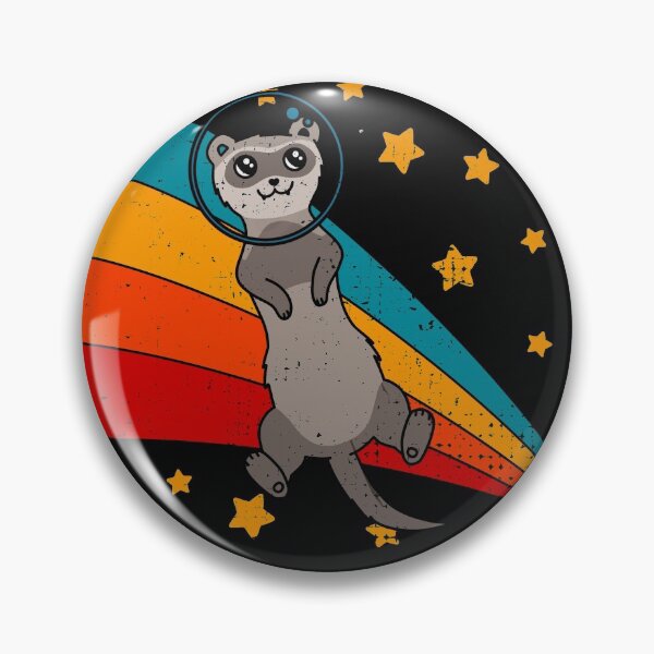 Item preview, Cute Vintage Siamese Ferret Owner Retro Ferret In Space designed and sold by JokeGysen.