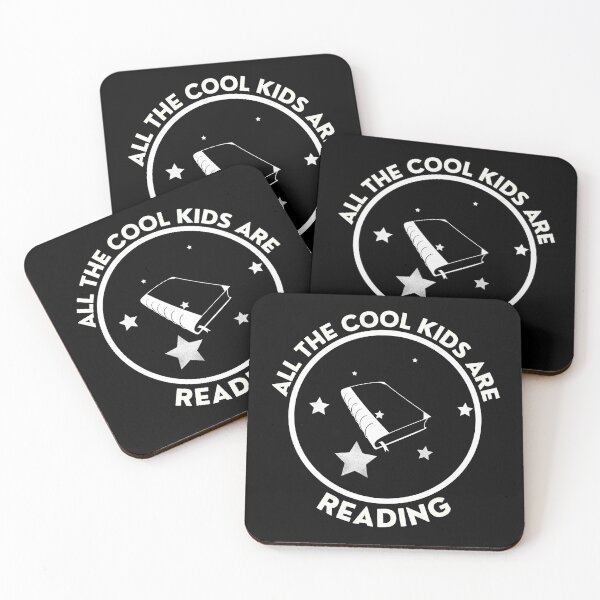 Item preview, All the cool kids are reading, book lover designed and sold by Amovar.