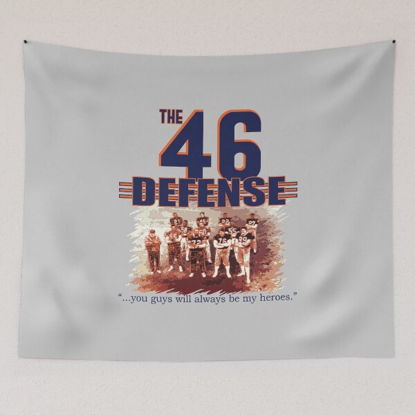 Item preview, 46 Defense - Chi Bears - 1985 - Superbowl (White background) designed and sold by BearDownDesigns.