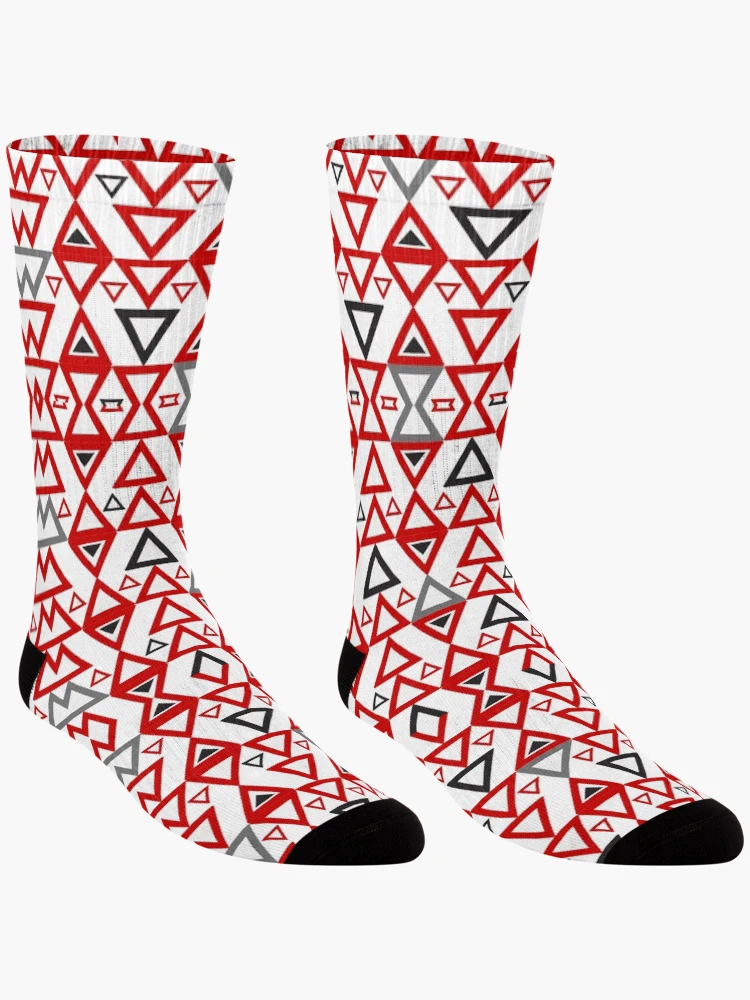Thumbnail 3 of 5, Socks, Triangle Pattern designed and sold by CreativeMansion.
