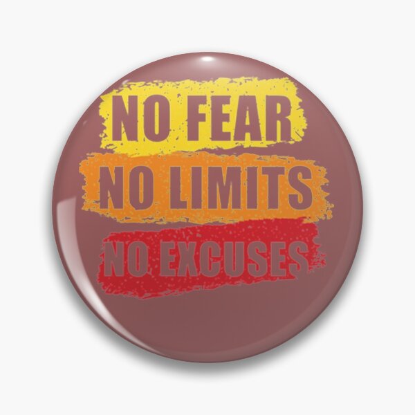 Item preview, No Fear Limits Excuses Typographic Design designed and sold by GabriellyLessa.