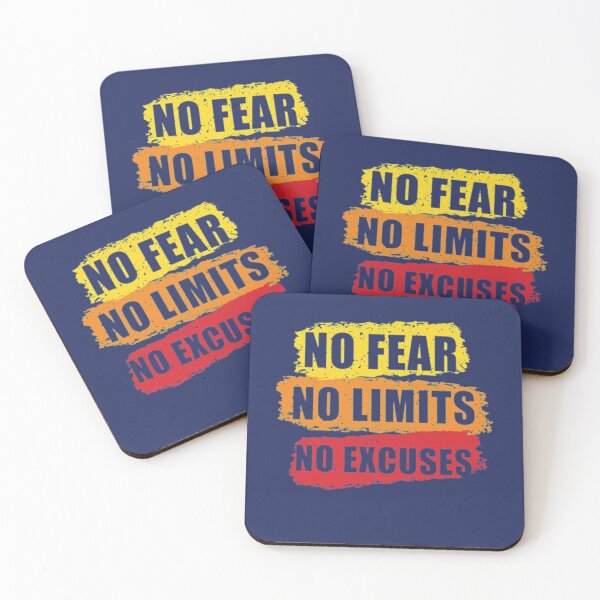 Item preview, No Fear Limits Excuses Typographic Design designed and sold by GabriellyLessa.