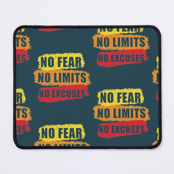 Item preview, No Fear Limits Excuses Typographic Design designed and sold by GabriellyLessa.