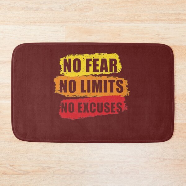 Item preview, No Fear Limits Excuses Typographic Design designed and sold by GabriellyLessa.