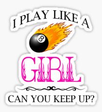 8 Ball Pool - Play Like a Girl Sticker