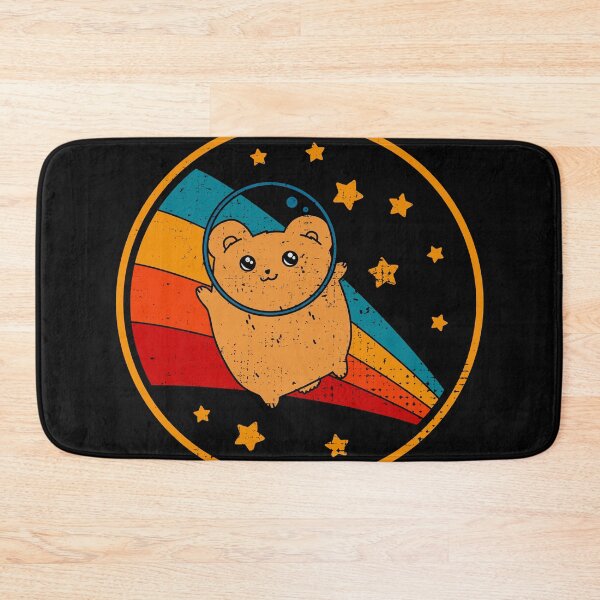 Aperçu de l'œuvre Mignon propriétaire de hamster syrien vintage Hamster rétro dans l'espace créée et vendue par JokeGysen.