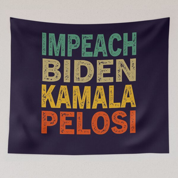 Item preview, Impeach Biden Kamala Harris Nancy Pelosi Retro vintage Democrat DNC GOP 46 designed and sold by Sarah38.