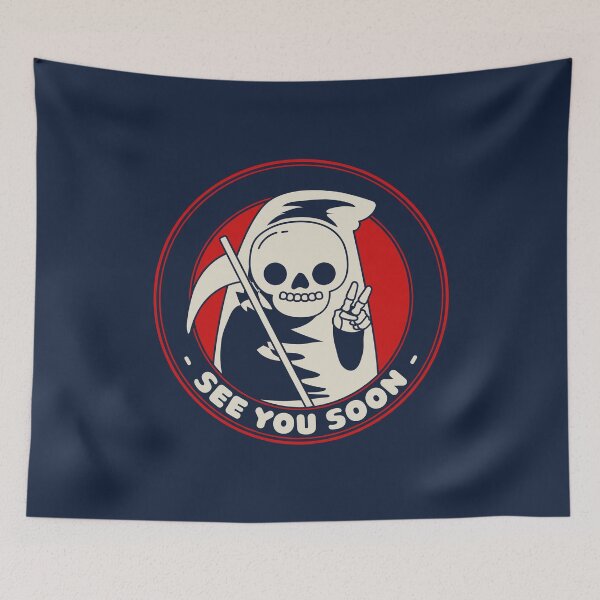 Item preview, Cute Grim Reaper See You Soon designed and sold by MnEmzStudio.