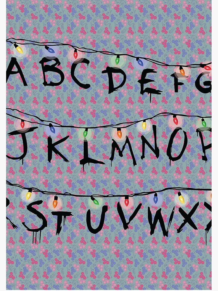  Stranger Things Alphabet Spiral Notebook By Marsenroute Redbubble